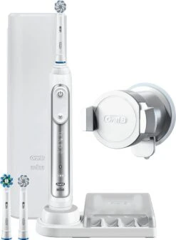 Braun Oral-B Genius 80326249 Brosse à Dents électrique Adulte Brosse à Dents Rotative Oscillante Argent, Blanc -Dentaires Appareils Magasin 882x1200 1