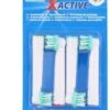 Xactive - Tête De Brosse Pour Oral-B - Brosse à Dents électrique - Têtes De Têtes De Brosse - Wit / Fond Multicolore - 4 Pièces -