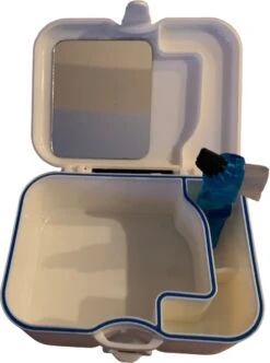 Medies - Boîte à Prothèses étanche De Luxe Avec Brosse à Prothèses Et Miroir | Plateau De Support | Boîte De Support | Plateau De Prothèse | Plateau De Dentier | Plateau à Dentier - Miroir Et Brosse à Dentier Inclus -Dentaires Appareils Magasin 894x1200 1