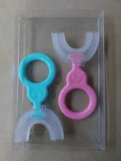 Brosse à Dents Pour Bébé - Brosse à Dents Pour Enfants - Brosse à Dents - Pour Bébés - En Forme De U - 360 Degrés - Siliconen - Couleur Rose - 0-2 Ans -Dentaires Appareils Magasin 900x1200 6