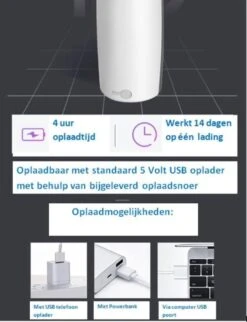 Hydropulseur Vital MR Rechargeable USB Waterpik Puissant - Sans Fil - Sans Danger Pour La Douche - Wit- 4 Accessoires - Nettoyage / Massage / Bretelles / Poches à Gencives -Dentaires Appareils Magasin 921x1200