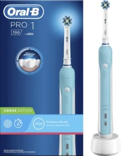 Oral B Oral-B PRO 700 CrossAction Adulte Brosse à Dents Rotative Oscillante Bleu, Blanc -Dentaires Appareils Magasin 928x1200