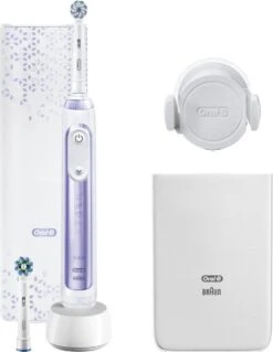 Oral B Oral-B Genius 80326278 Brosse à Dents électrique Adulte Brosse à Dents Rotative Oscillante Violet, Blanc