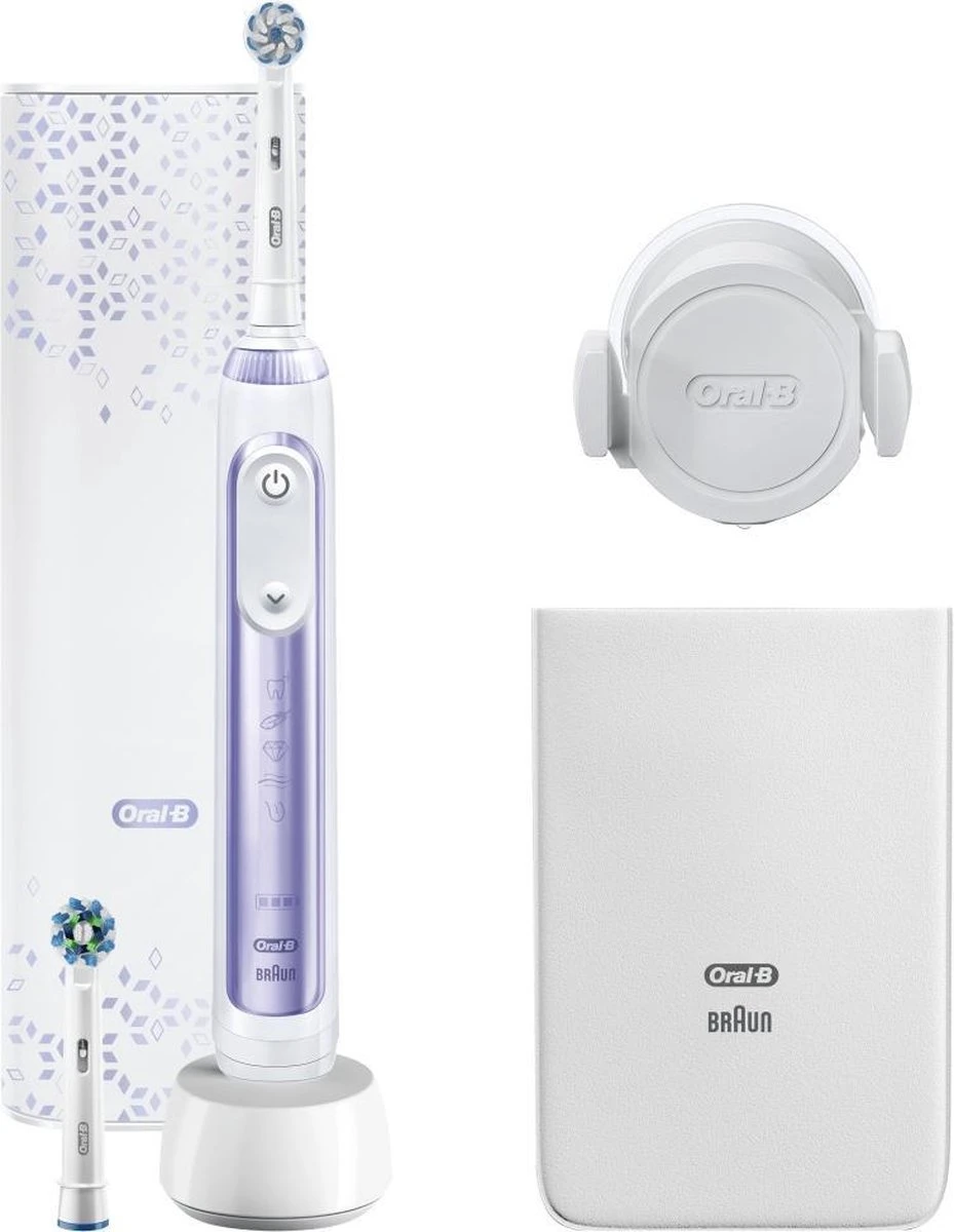 Oral B Oral-B Genius 80326278 Brosse à Dents électrique Adulte Brosse à Dents Rotative Oscillante Violet, Blanc