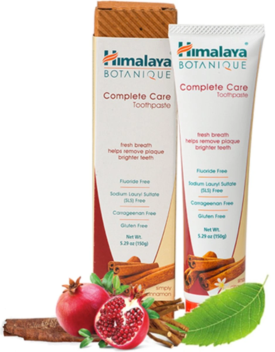 Himalaya Herbals Botanique Complete Care Dentifrice - Simply Cinnamon - Dentifrice Végétalien - Combat La Plaque Dentaire - Favorise Des Gencives Saines, Des Dents Fortes Et Un Sourire Radieux - Sans Gluten - Dentifrice Value Pack 4 X 150 G 6 Himalaya Herbals Botanique Complete Care Dentifrice - Simply Cinnamon - Dentifrice Végétalien - Combat La Plaque Dentaire - Favorise Des Gencives Saines, Des Dents Fortes Et Un Sourire Radieux - Sans Gluten - Dentifrice Value Pack 4 X 150 G – Image 6