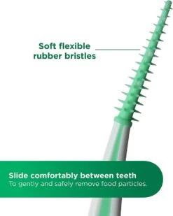 GUM® SOFT-PICKS Nettoyant Interdentaire Avancé | Incurvé Pour Un Accès Spécifié Aux Endroits En Pente | Effet Doux Pour L'ensemble Des Gencives | 3x60 Pièces (taille M : ISO 2-4, 0 Mm) -Dentaires Appareils Magasin 960x1200 9