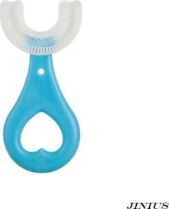 Brosse à Dents Pour Enfants - Blauw - 0-2 Ans - Garçons/ Filles - Forme En U à 360 Degrés - Brosse à Dents - Brosse En Siliconen