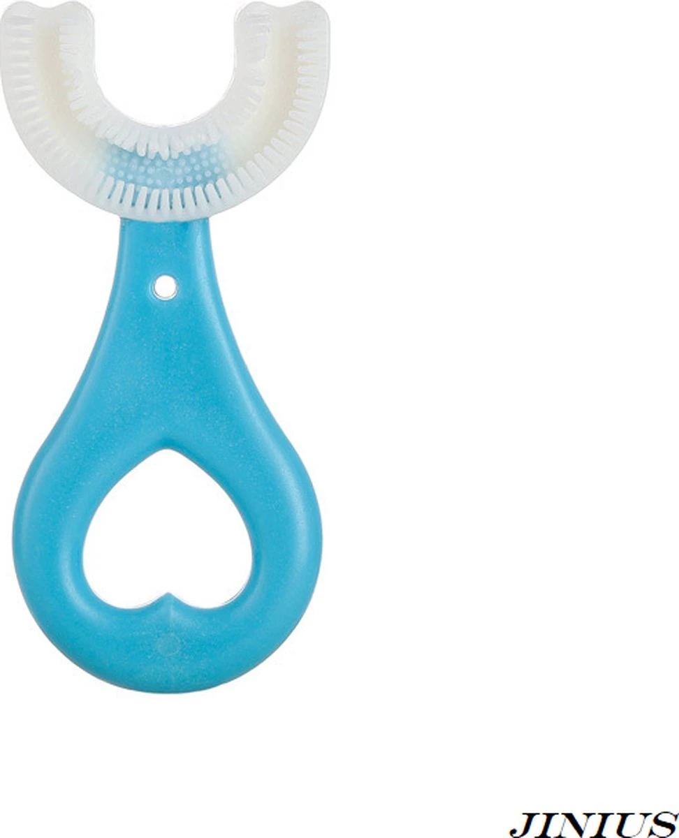 Brosse à Dents Pour Enfants - Blauw - 0-2 Ans - Garçons/ Filles - Forme En U à 360 Degrés - Brosse à Dents - Brosse En Siliconen 1 Brosse à Dents Pour Enfants - Blauw - 0-2 Ans - Garçons/ Filles - Forme En U à 360 Degrés - Brosse à Dents - Brosse En Siliconen