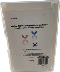 Medies - Brosse à Dents Enfant 360° U Arc-en-Ciel Bleu | Brosse à Dents Pour Bébé | Brosse à Dents Pour Enfants | Brosse à Dents Pour Tout-petits | Forme En U - Silicone - Sans Bpa - 2 à 7 Ans -Dentaires Appareils Magasin 999x1200 2